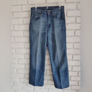 7 For All Mankind high Rise  Straight Jeans, sz 29